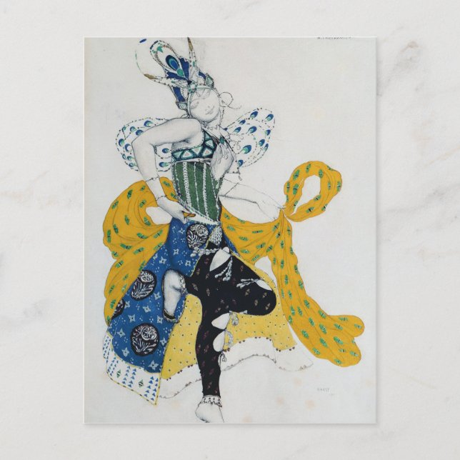 Sketch for the ballet 'La Peri' Postcard (Front)