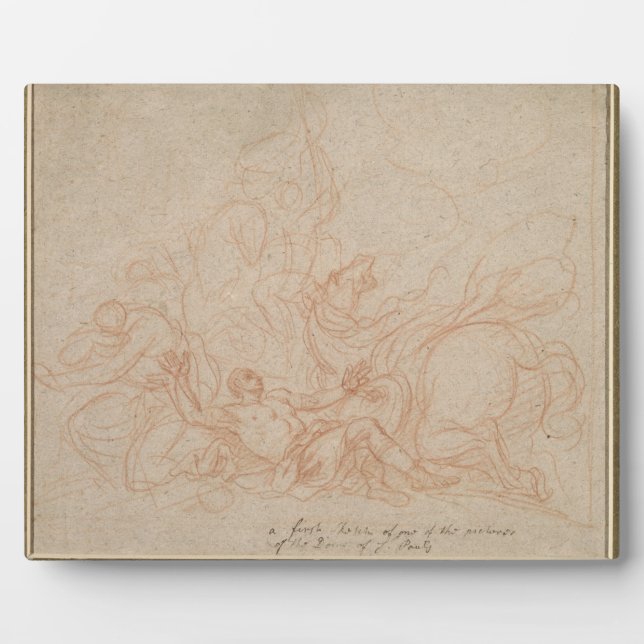 Sketch for the Conversion of St. Paul for the dome Plaque (Front)