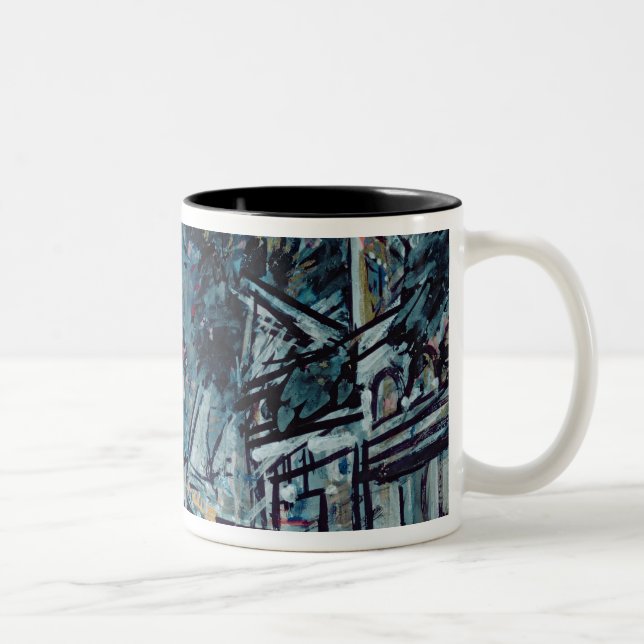 Sketch for the opera, 'The Tale of Tsar Saltan' Two-Tone Coffee Mug (Right)
