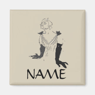 Sketch,French Quarter Crossdresser, add text Magnet