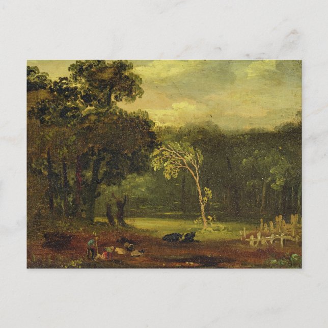 Sketch from Nature in Sion Park, 1819 (oil on card (Front)