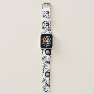 Sketch Halloween seamless pattern Apple Watch Band