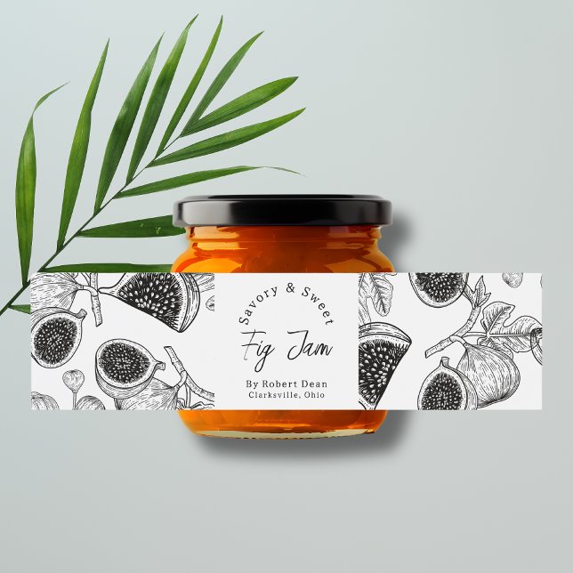 Sketch Homemade Fig Jam Wrap-around Label (Creator Uploaded)