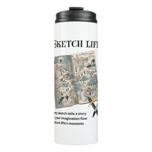 Sketch Life Thermal Tumbler (Front)
