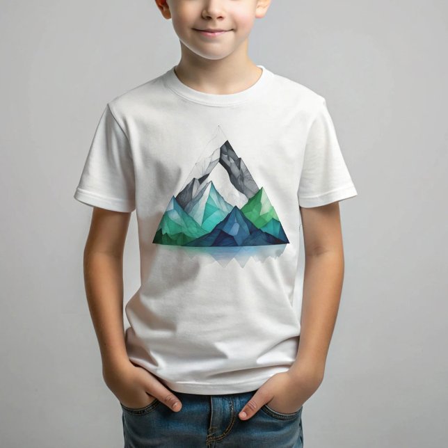 Sketch lines a geometric triangular mountain land T-Shirt (Creator Uploaded)