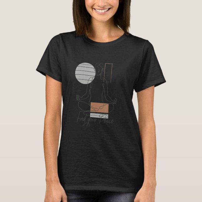 Sketch Meditation  Find Your Inner Peace T-Shirt (Front)