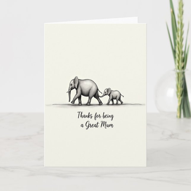 Sketch Mothers Day Card (Front)