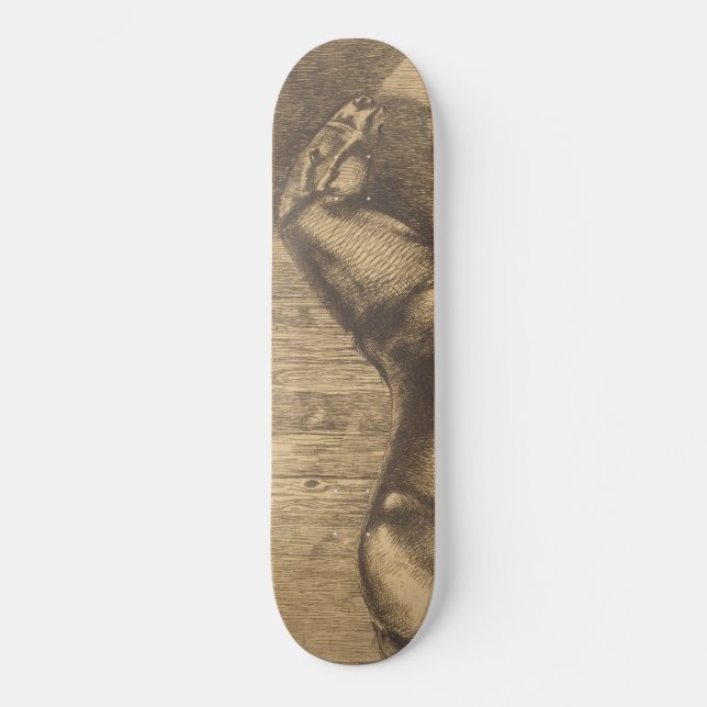 Sketch of a Pony (by Paul-Albert Besnard) Skateboard (Front)
