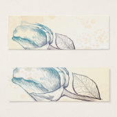 Sketch of a rose, bookmark or card (Front & Back)
