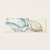 Sketch of a rose, bookmark or card (Back)