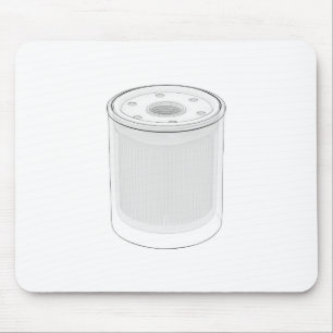 Sketch of automotive oil filter mouse pad