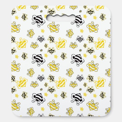 sketch of bees pattern background seat cushion