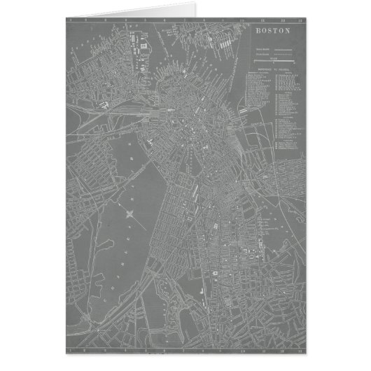 Sketch of Boston City Map Cards (Front)
