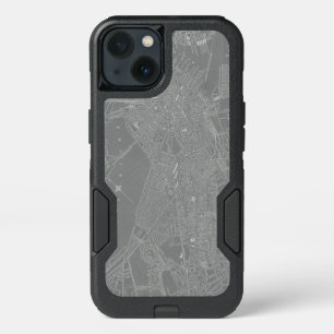 Sketch of Boston City Map iPhone 13 Case