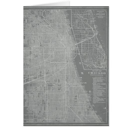 Sketch of Chicago City Map Cards (Front)
