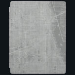 Sketch of Chicago City Map iPad Smart Cover<br><div class="desc">Sketch of Chicago City Map. Artist: Vision Studio. Image ID: 64744Z.</div>