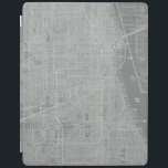 Sketch of Chicago City Map iPad Smart Cover<br><div class="desc">Sketch of Chicago City Map. Artist: Vision Studio. Image ID: 64744Z.</div>