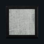 Sketch of Chicago City Map Keepsake Box<br><div class="desc">Sketch of Chicago City Map. Artist: Vision Studio. Image ID: 64744Z.</div>