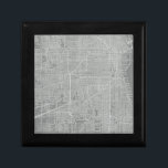 Sketch of Chicago City Map Keepsake Box<br><div class="desc">Sketch of Chicago City Map. Artist: Vision Studio. Image ID: 64744Z.</div>