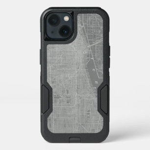Sketch of Chicago City Map iPhone 13 Case