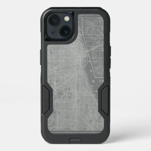 Sketch of Chicago City Map iPhone 13 Case