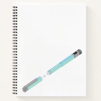 Sketch of insulin pen notebook