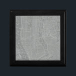 Sketch of New York City Map Jewelry Box<br><div class="desc">Sketch of New York City Map. Artist: Vision Studio. Image ID: 64746Z.</div>