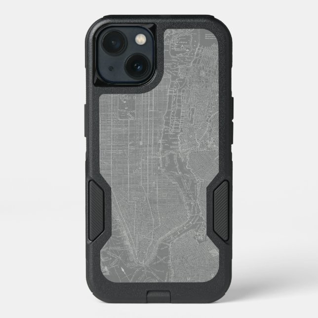 Sketch of New York City Map Otterbox iPhone Case (Back)