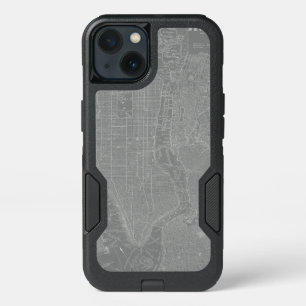 Sketch of New York City Map iPhone 13 Case