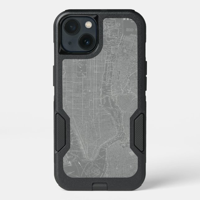 Sketch of New York City Map Otterbox iPhone Case (Back)