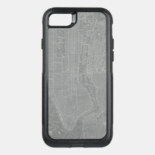 Sketch of New York City Map OtterBox Commuter iPhone SE/8/7 Case