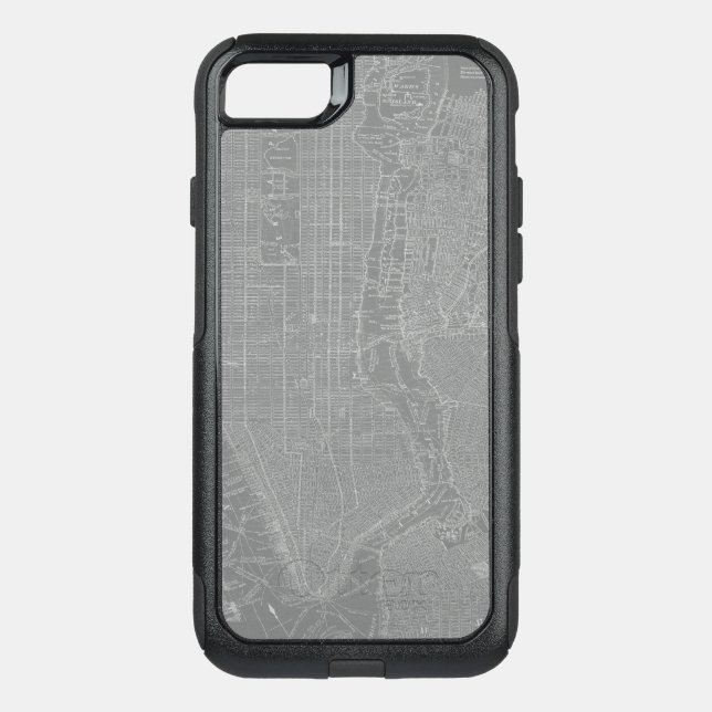 Sketch of New York City Map Otterbox iPhone Case (Back)