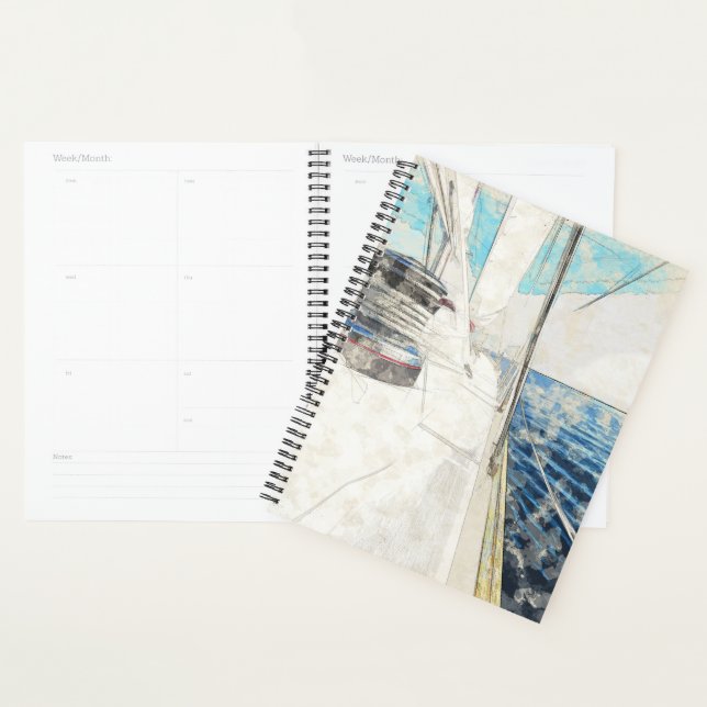 Sketch of Sail Vessel at Sea Planner – Nautical  (Display)