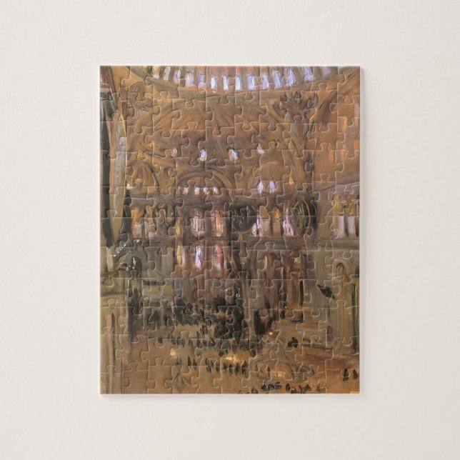 Sketch of Santa Sophia by John Singer Sargent Jigsaw Puzzle (Vertical)