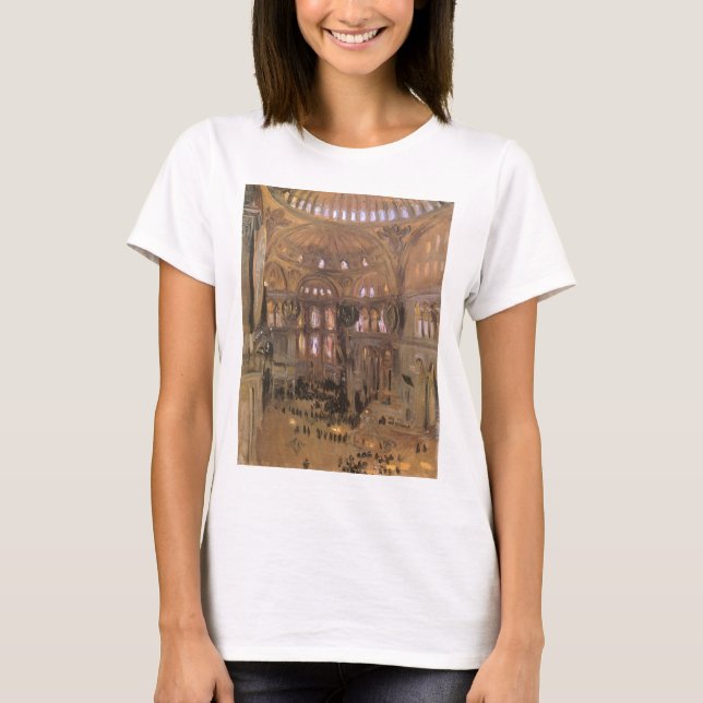 Sketch of Santa Sophia by John Singer Sargent T-Shirt (Front)