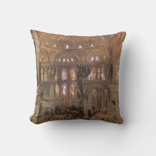 Sketch of Santa Sophia by John Singer Sargent Throw Pillow