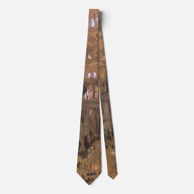 Sketch of Santa Sophia by John Singer Sargent Tie (Front)