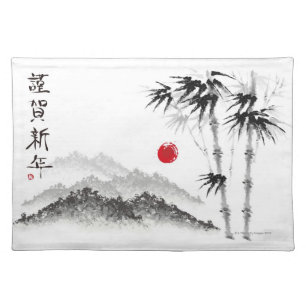 Sketch of Scenery Cloth Placemat