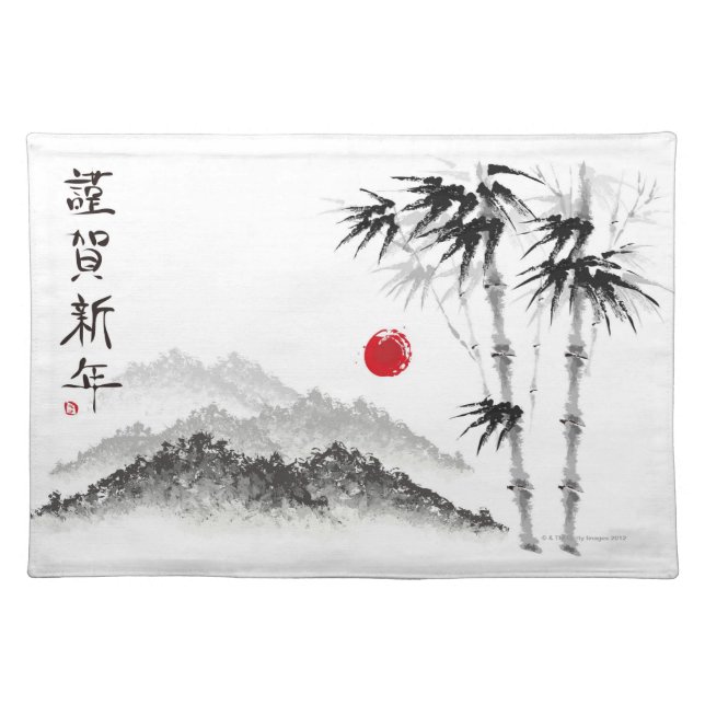 Sketch of Scenery Cloth Placemat (Front)