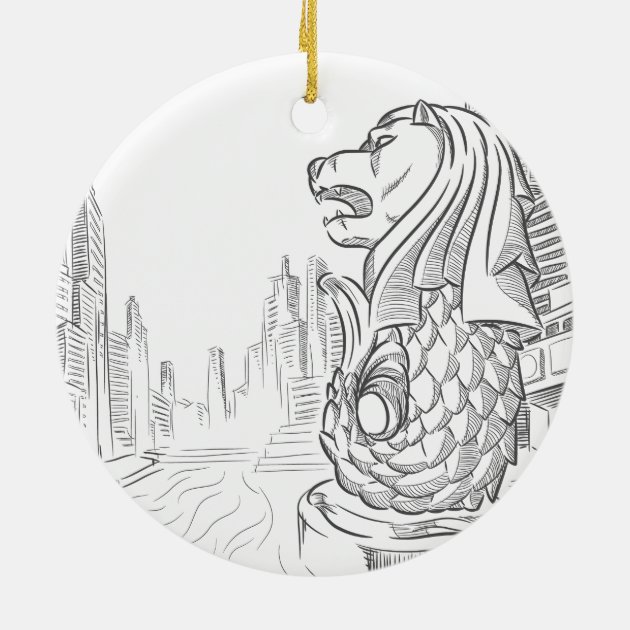 46 Merlion drawing Vector Images | Depositphotos