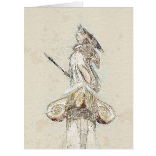 Sketch of Statue of Athena