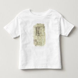 Sketch of the Casting Pit for the Sforza Horse Toddler T-shirt