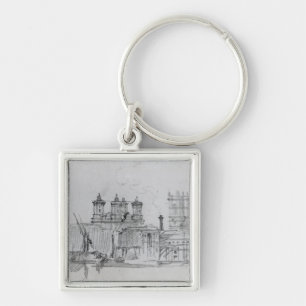 Sketch of Westminster, 1860 Keychain