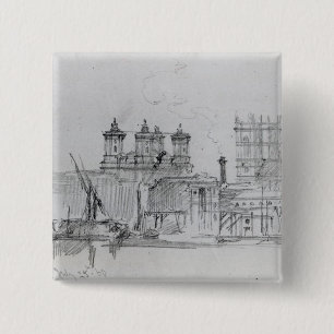 Sketch of Westminster, 1860 Pinback Button