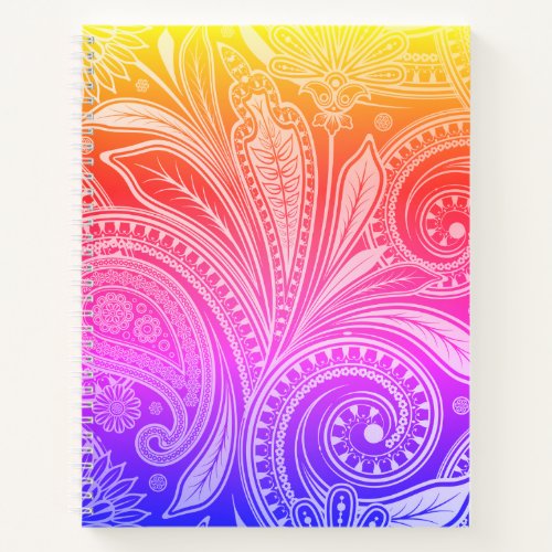 Sketch Pad Notebook_Flora Rainbow Notebook