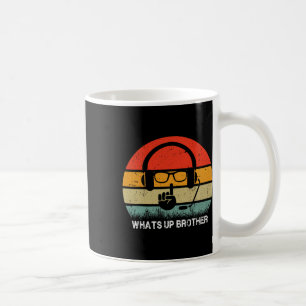 Sketch Streamer Whats Up Brother Funny Vintage Vid Coffee Mug