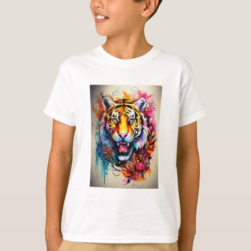 Sketch Tattoo Drawings for Kids T_Shirts