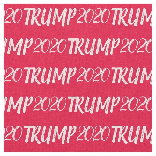 Sketch Text Donald Trump 2020 Pattern Fabric
