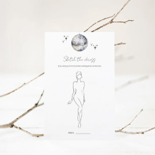 Sketch The Dress Disco Ball Bridal Shower Game