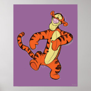 Sketch Tigger Poster